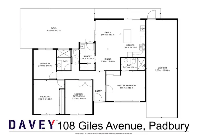 Floorplan of Homely house listing, 108 Giles Ave, Padbury WA 6025