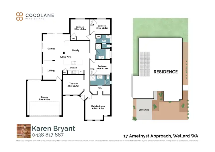 Floorplan of Homely house listing, 17 Amethyst Approach, Wellard WA 6170