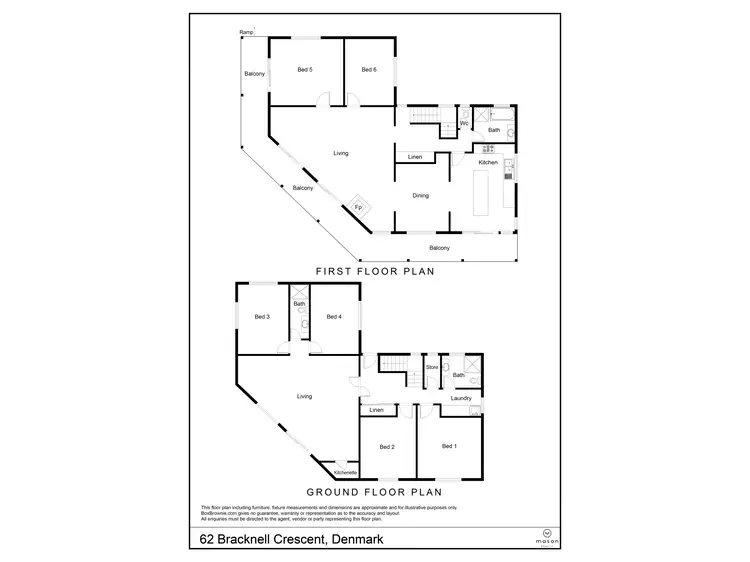 Floorplan of Homely house listing, 62 Bracknell Crescent, Denmark WA 6333