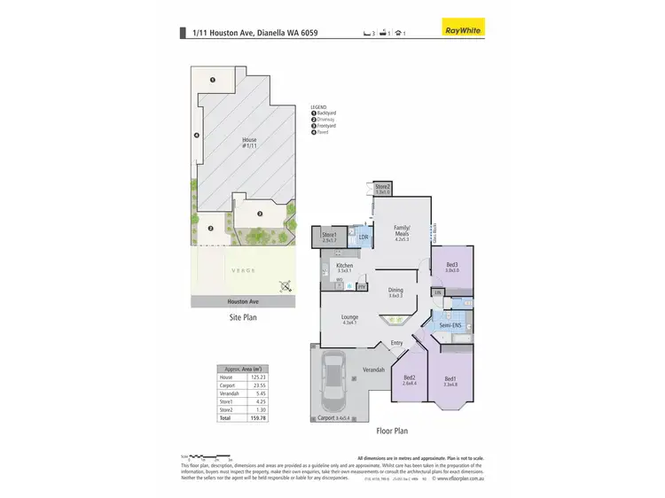 Floorplan of Homely house listing, 1/11 Houston Avenue, Dianella WA 6059