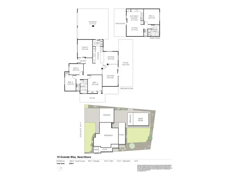 Floorplan of Homely house listing, 10 Grande Way, Beechboro WA 6063