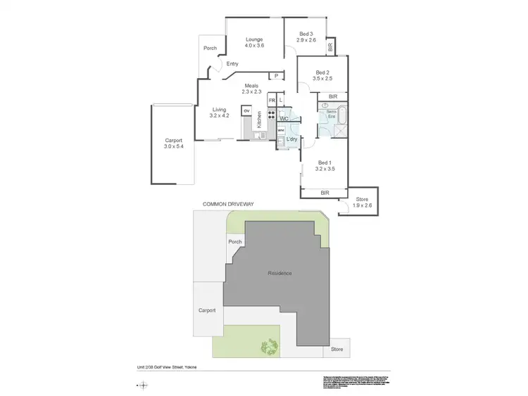 Floorplan of Homely villa listing, 2/38 Golf View Street, Yokine WA 6060