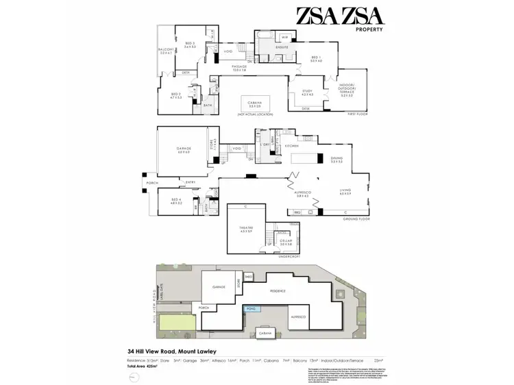Floorplan of Homely house listing, 34 Hill View Road, Mount Lawley WA 6050