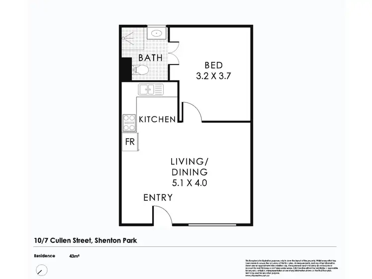 Floorplan of Homely apartment listing, 10/7 Cullen Street, Shenton Park WA 6008