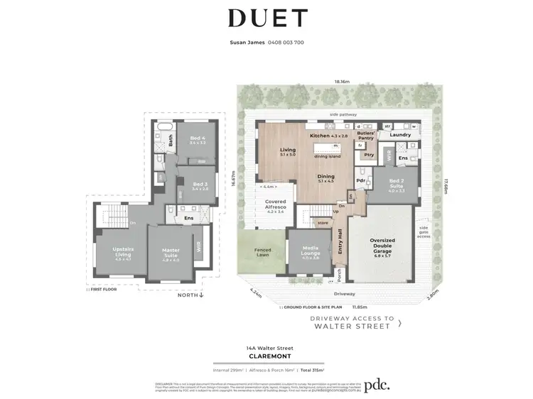 Floorplan of Homely house listing, 14A Walter Street, Claremont WA 6010