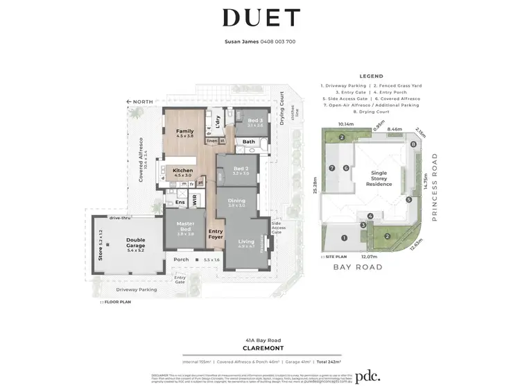 Floorplan of Homely house listing, 41A Bay Road, Claremont WA 6010