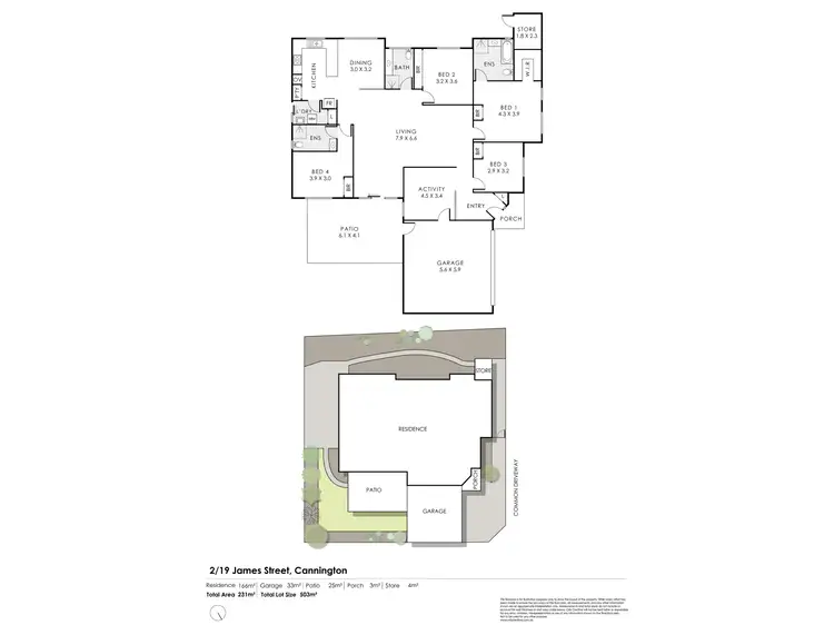 Floorplan of Homely unit listing, 2/19 James Street, Cannington WA 6107