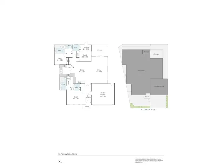 Floorplan of Homely house listing, 15A Fairway West, Yokine WA 6060