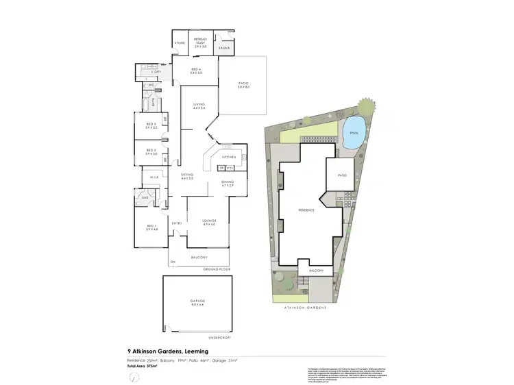 Floorplan of Homely house listing, 9 Atkinson Gardens, Leeming WA 6149