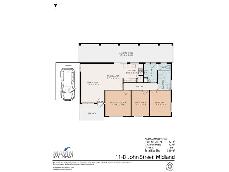 Floorplan of Homely villa listing, 11D John Street, Midland WA 6056