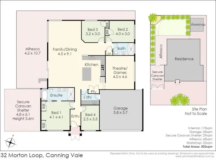 Floorplan of Homely house listing, 32 Morton Loop, Canning Vale WA 6155
