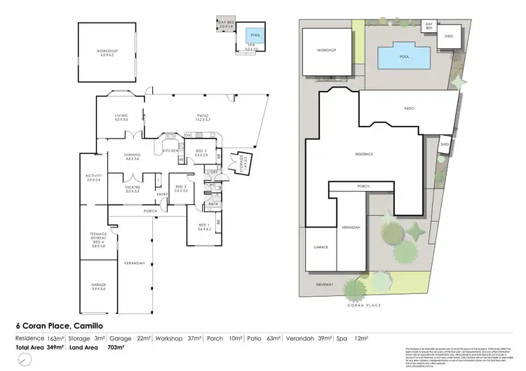 Floorplan of Homely house listing, 6 Coran Place, Camillo WA 6111