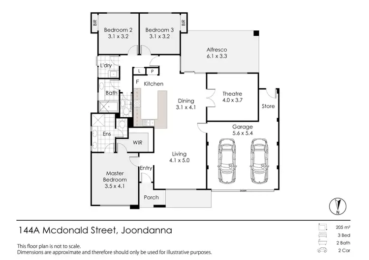 Floorplan of Homely villa listing, 144A McDonald Street, Joondanna WA 6060