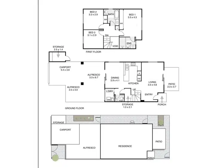 Floorplan of Homely townhouse listing, 40/57 Frederick Street, Belmont WA 6104