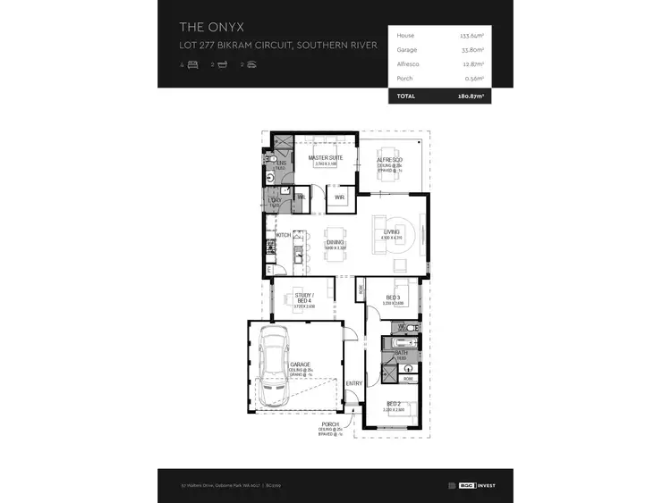 Floorplan of Homely house listing, 71 Bikram Circuit, Southern River WA 6110