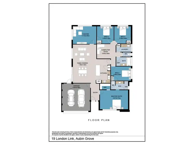 Floorplan of Homely house listing, 19 London Link, Aubin Grove WA 6164