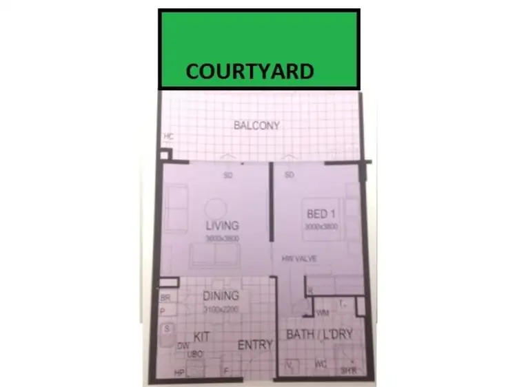 Floorplan of Homely apartment listing, 132/26 Sharpe Ave, Karratha WA 6714