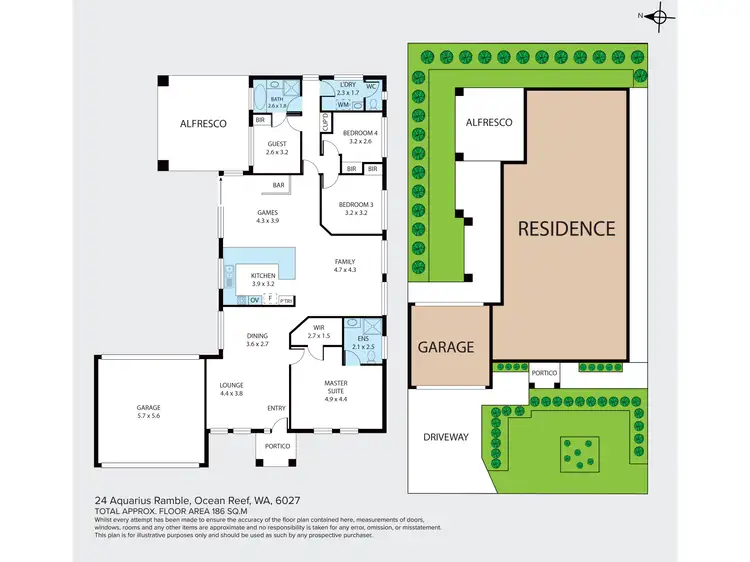 Floorplan of Homely house listing, 24 Aquarius Ramble, Ocean Reef WA 6027