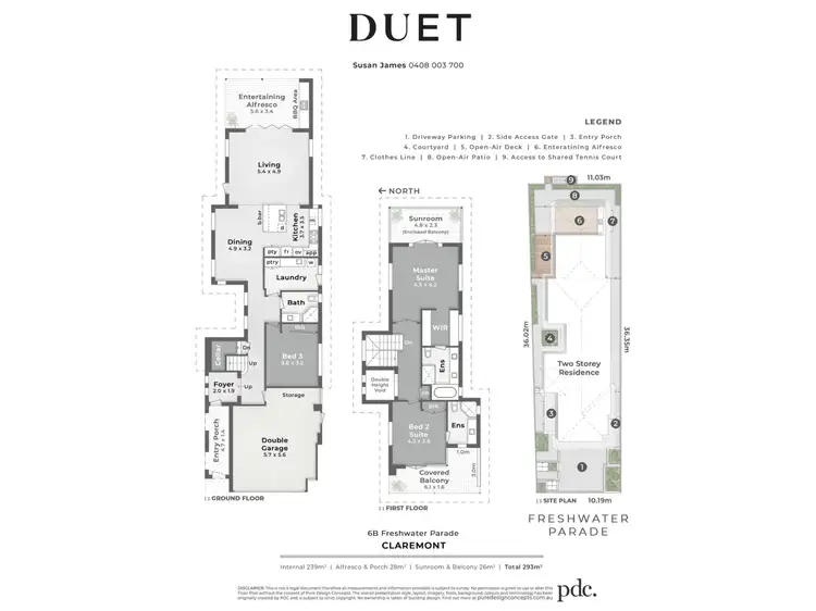 Floorplan of Homely house listing, 6B Freshwater Parade, Claremont WA 6010