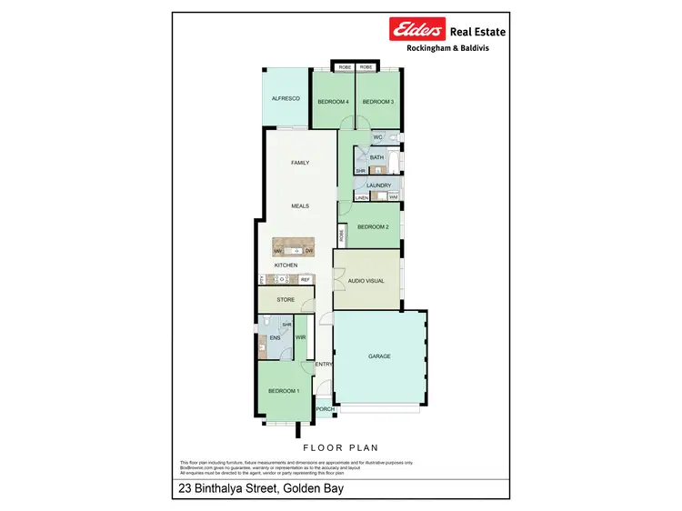 Floorplan of Homely house listing, 23 Binthalya Street, Golden Bay WA 6174
