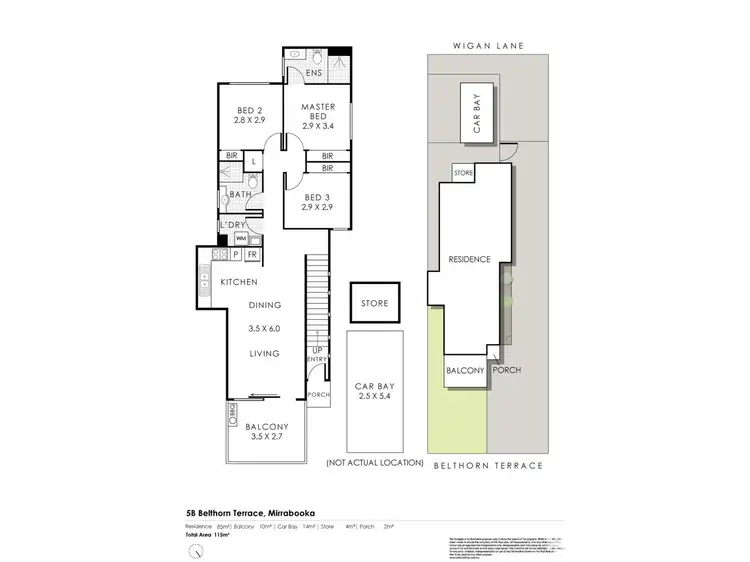 Floorplan of Homely apartment listing, 5B Belthorn Terrace, Mirrabooka WA 6061