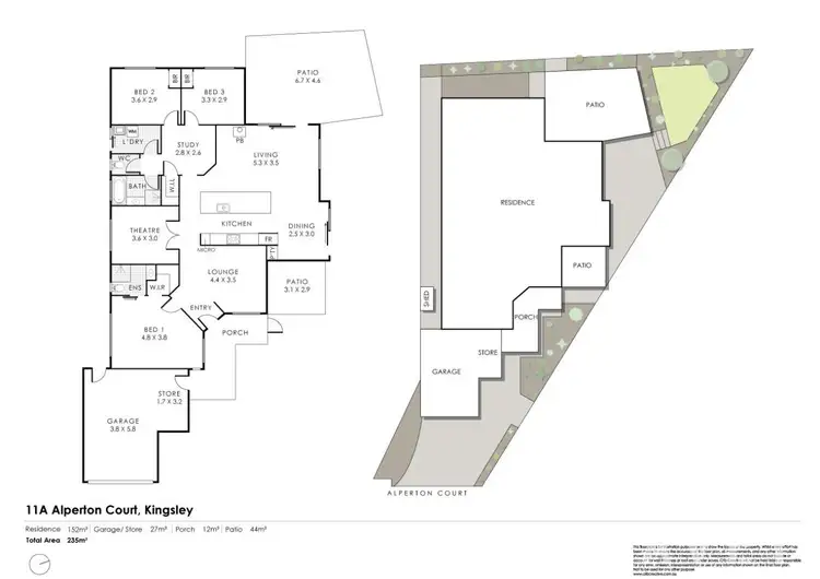 Floorplan of Homely house listing, 11A Alperton Court, Kingsley WA 6026