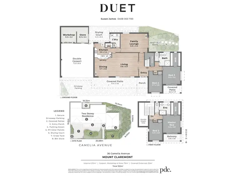 Floorplan of Homely house listing, 36 Camelia Avenue, Mount Claremont WA 6010