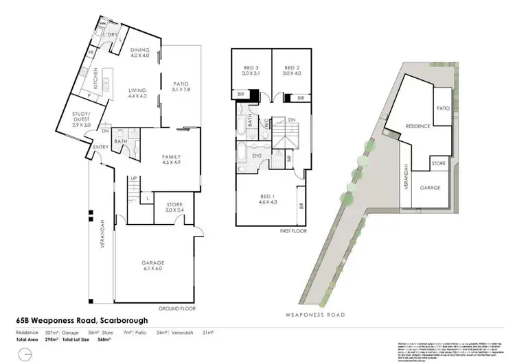 Floorplan of Homely house listing, 65B Weaponess Road, Scarborough WA 6019