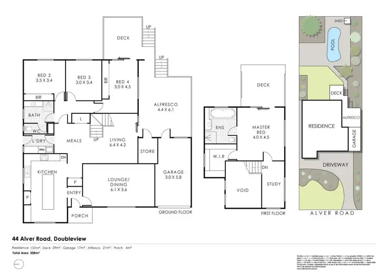 Floorplan of Homely house listing, 44 Alver Road, Doubleview WA 6018