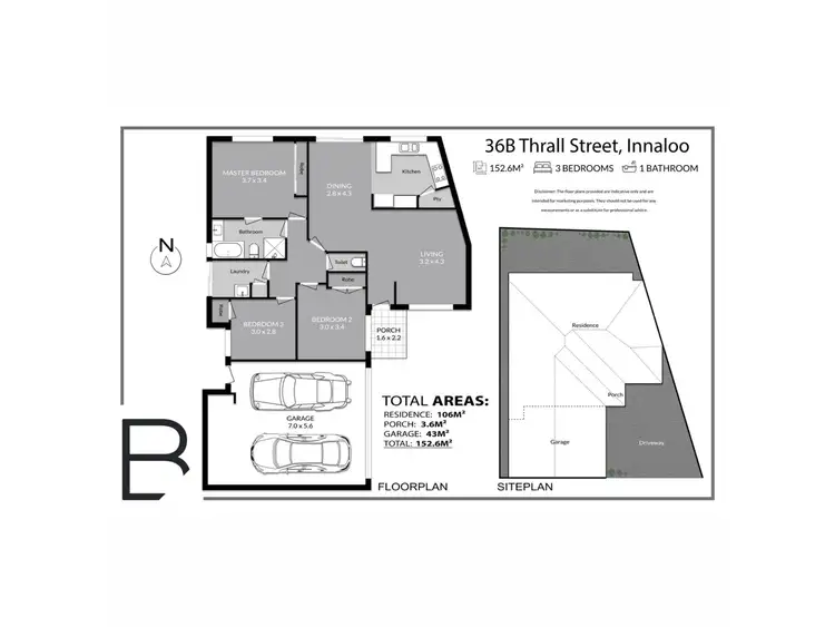 Floorplan of Homely house listing, 36B Thrall Street, Innaloo WA 6018