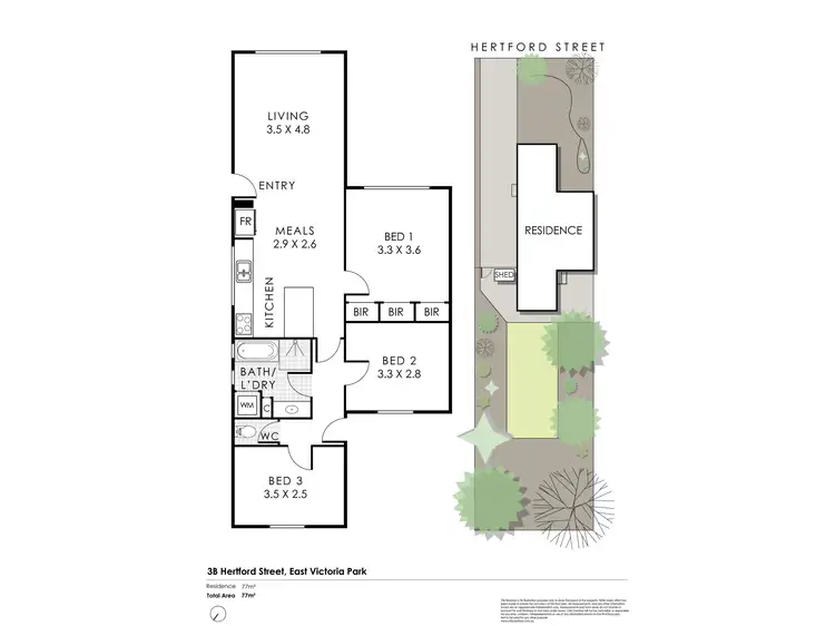 Floorplan of Homely house listing, 3B Hertford Street, East Victoria Park WA 6101