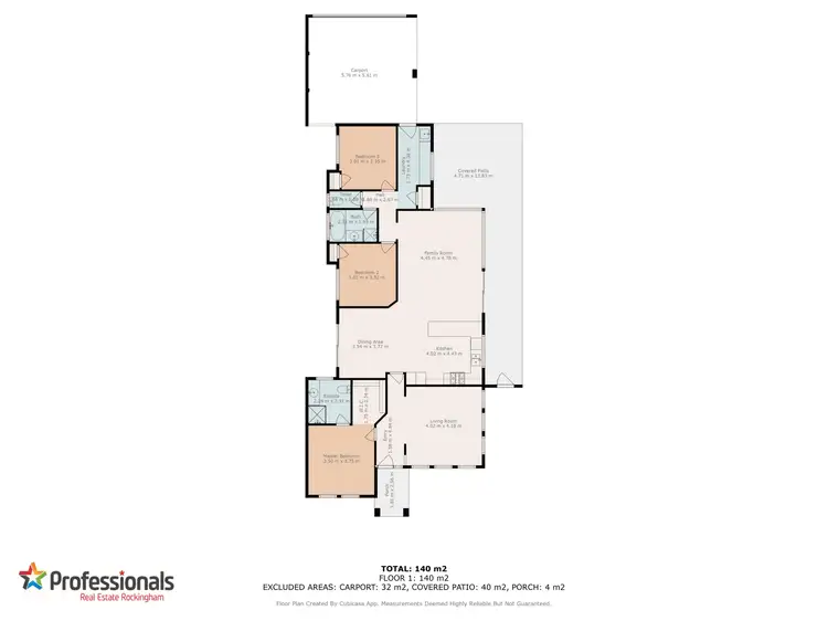 Floorplan of Homely house listing, 4 Spindrift Boulevard, Rockingham WA 6168