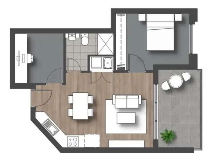 Floorplan of Homely apartment listing, 715/14 Leila Street, Cannington WA 6107
