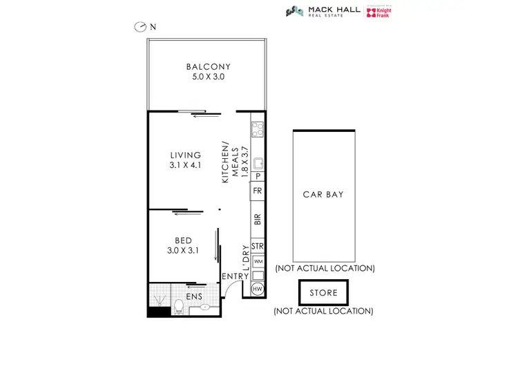 Floorplan of Homely apartment listing, 56/1324 Hay Street, West Perth WA 6005