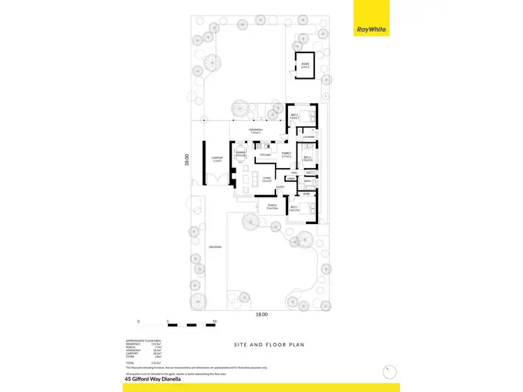 Floorplan of Homely house listing, 45 Gifford Way, Dianella WA 6059