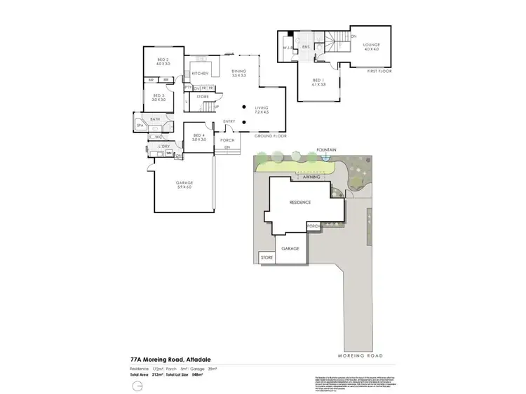 Floorplan of Homely house listing, 77A Moreing, Attadale WA 6156
