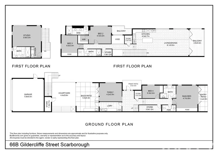 Floorplan of Homely house listing, 66B Gildercliffe Street, Scarborough WA 6019