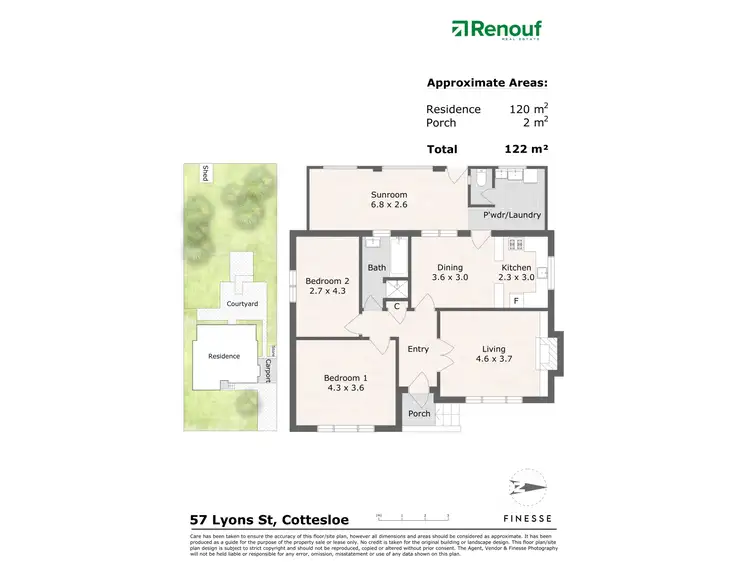 Floorplan of Homely house listing, 57 Lyons Street, Cottesloe WA 6011