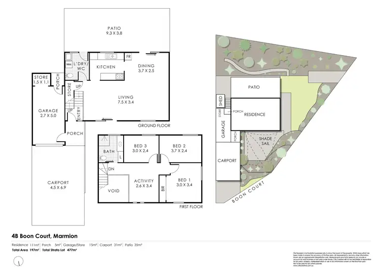 Floorplan of Homely house listing, 4B Boon Court, Marmion WA 6020