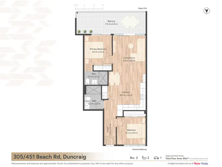 Floorplan of Homely apartment listing, 451 Beach Road, Duncraig WA 6023