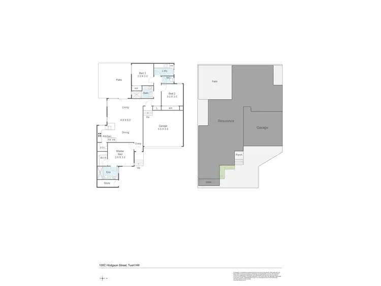 Floorplan of Homely villa listing, 100C Hodgson Street, Tuart Hill WA 6060