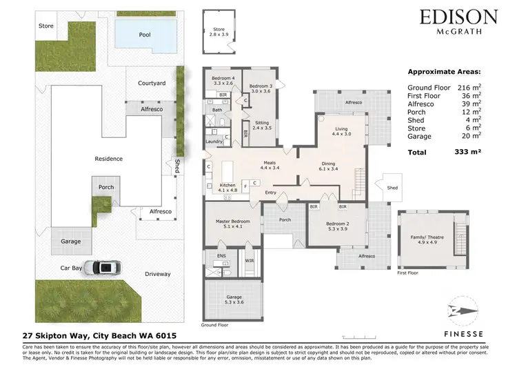 Floorplan of Homely house listing, 27 Skipton Way, City Beach WA 6015
