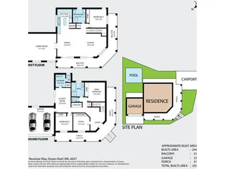 Floorplan of Homely house listing, 14 Resolute Way, Ocean Reef WA 6027