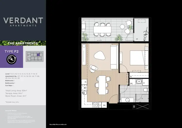 Floorplan of Homely apartment listing, 1604/78 Stirling Street, Perth WA 6000