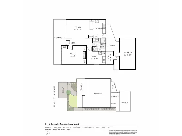 Floorplan of Homely house listing, 2/161 Seventh Avenue, Inglewood WA 6052