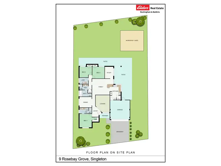 Floorplan of Homely house listing, 9 Rosebay Grove, Singleton WA 6175
