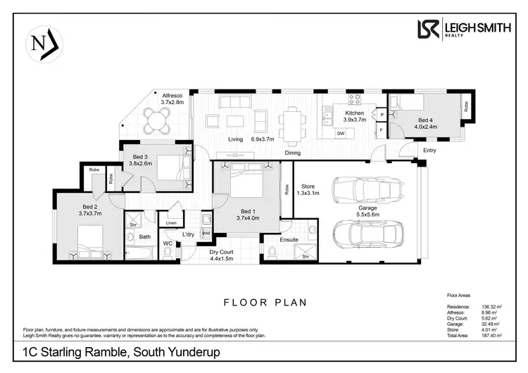 Floorplan of Homely house listing, 1C Starling Ramble, South Yunderup WA 6208