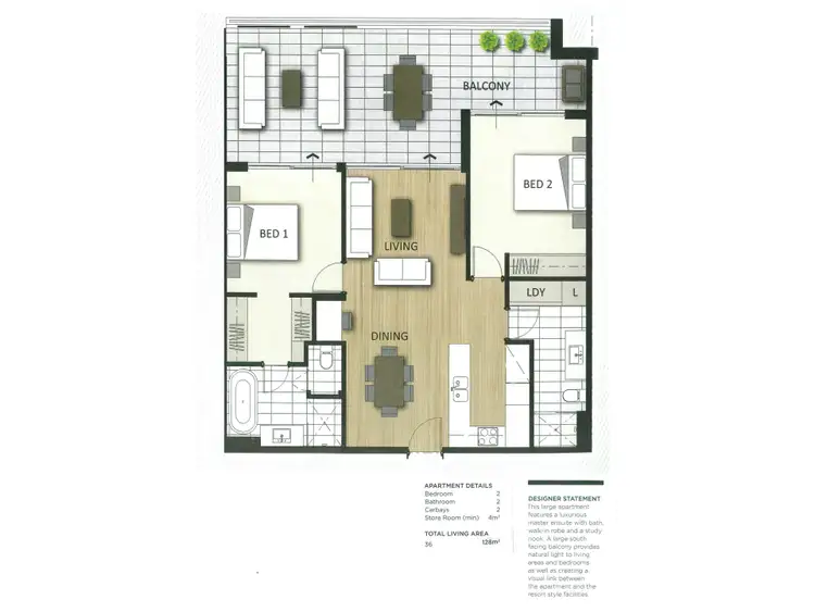 Floorplan of Homely apartment listing, 36/2 Milyarm Rise, Swanbourne WA 6010