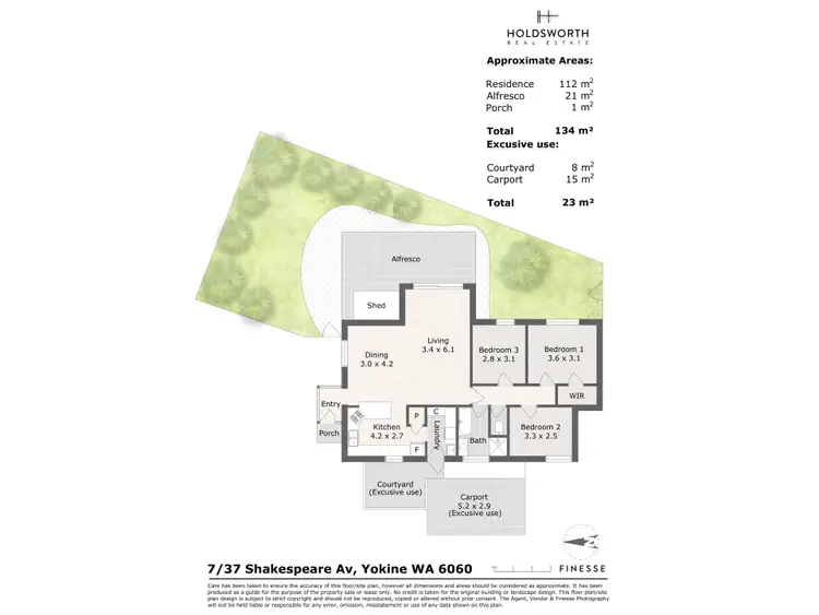 Floorplan of Homely villa listing, 7/37 Shakespeare Avenue, Yokine WA 6060