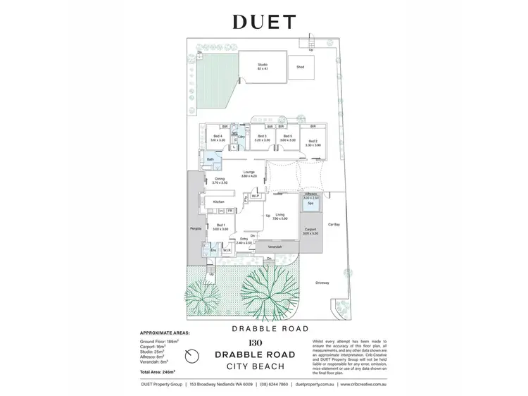 Floorplan of Homely house listing, 130 Drabble Road, City Beach WA 6015
